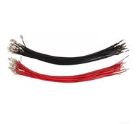 Secure Electrical Connections - Bloques de terminales de rociador agrícola, 20 unidades, rojo y negro para cables de batería, 25 cm