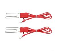Secure Fencing System Joiners - Clips eléctricos para valla con gancho a prueba de óxido y alambre de 1 m para seguridad animal