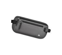 Secure Hide - Cartera de viaje con tecnología de blindaje, diseño adelgazante, para llevar todos los días y viajes de aventura, antirrobo, cinturón de dinero, gris oscuro