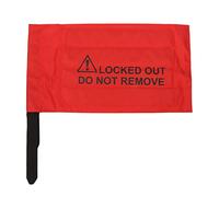 Secure Lockout Bag with Warning Signs | Long - Wearing Polyester & PVC for Vehicle Controller/Oversized Plugs | 44.5x24.5cm Red Lockout Tagout Bag