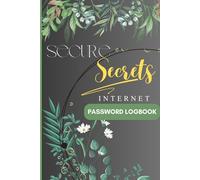 Secure Secret Internet Password Logbook: A Safe & Easy Organizer to Store All Your Usernames, Passwords, and Login Details in One Place