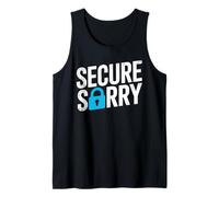 Secure Sorry Candado Violación de Datos Seguridad Cibernética Humor Camiseta sin Mangas
