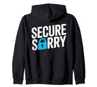 Secure Sorry Candado Violación de Datos Seguridad Cibernética Humor Sudadera con Capucha
