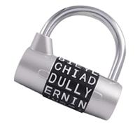 Secure Word Lock, Compact Letter Padlock, Reliable Luggage Protector, Combination Fence Door Drawer Security, Heavy Duty Travel Safety Tool, Utility Gear for Suitcase, Gym, Office