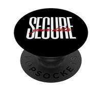 Secure Your Data Cybersecurity Expert Infosec Encrypted Chat PopSockets PopGrip Adhesivo