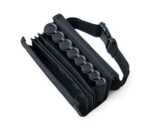 Securina24 - Bolsa de camarero con cambiador de euros con 8 compartimentos, correa de transporte, color Negro