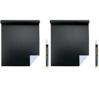 Securit 942290 - Rollo de pizarra autoadhesivo, 100 x 45 mm (Paquete de 2)