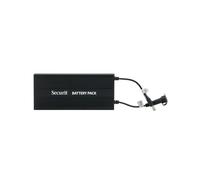 SECURIT - Batería para Porta Folleto con Iluminación LED -Estanca - Autonomía de 6 a 36 horas - Restaurante, Cafetería, Bar - Negro
