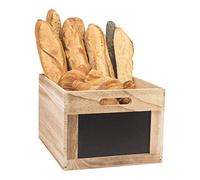 Caja de madera con pizarra sobre 2 lados