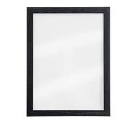 Securit Pizarra de pared transparente 30 x 40 cm con marco negro - 2 rotuladores de tiza líquida negro y blanco
