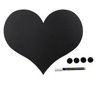 Securit - Pizarra, diseño de corazón, color negro
