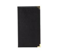 SECURIT - Porta Cuenta Classic Line - 3 Muescas - Café, Bar, Restaurante - Imitación Cuero PU - Color Negro