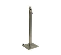 SECURIT - Poste & Base para Porta Folletos Exterior "Stainless Steel"