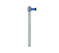 SECURIT - Poste con Cinta Retráctil - 100 cm - Gris