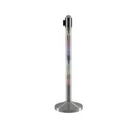 SECURIT - Poste de Acogida LED NOVA | 1 Poste + Base - Para Bar, Restaurante, Hotel, Evento - Multicolor - IP54 - Batería 12-120h - 3 Intensidades - 101cm