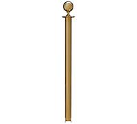 SECURIT - Poste para Sistema de Barrera Clásico - Acabado Dorado