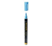 SECURIT - Rotulador de Tiza Líquida - Punta Fina 1-2 mm - Color Azul | Pizarra, Vidrio, Metal, Espejo - Resistente a la lluvia ligera - Inodoro y no tóxico