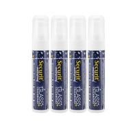 SECURIT - Set de 4 Rotuladores de Tiza Líquida - Punta Grande 7-15 mm | Pizarra, Vidrio, Metal, Espejo - Impermeable - Blanco - Inodoro y no tóxico - Ideal para restaurantes, bares y cafeterías