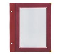 SECURIT - Set de 5 Insertos para Menú Wood Range - A5 - Burdeos