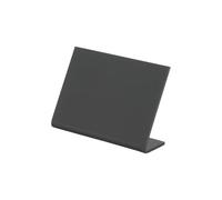 SECURIT - Pizarra de Mesa en Forma de L A8 - Pizarra Porta Menú - Acrílico - Apilable - Café, Bar, Restaurante - 7 x 7,5 x 3,5 cm - Color Negro