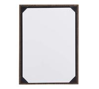 Securit Soporte de menú de Gama de Nogal-Panel de Madera con Esquinas de PU, A4