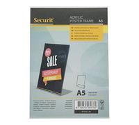 SECURIT - Soporte para carteles de Mesa Autoportante - Tamaño A5