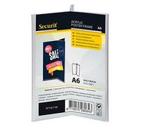 SECURIT - Soporte para carteles de Mesa Autoportante - Tamaño A6