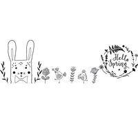 SECURIT Windoodle escaparate Pascua - Blanco