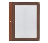 Securit Wood Range Inserts A4, Pack de 5 Marrón