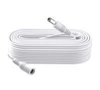 Security-01 Cable de extensión DC de 8 m, enchufe de 5,5 mm x 2,1 mm, compatible con CC 5 V, 6 V, 9 V, 12 V, 24 V, para cámaras de seguridad, DVR, routers, impresoras, tiras LED, negro