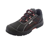 Security Line ASIO Zapatos de seguridad de nobuk impermeables para hombre Puntera de fibra de vidrio Plantilla no metálica Ligero S3CIHISRCHRO Calzado de trabajo transpirable antideslizante, Negro, 37