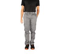 Security Line Essence Pantalones de Seguridad Laborales Cargo Multibolsillos para Hombre Pantalones elásticos de Alta Visibilidad (Gris, 56)