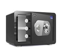 Security, Mechanical, Fireproof, Waterproof and Anti-Theft Steel Safety, Suitable For Home Hotel Office Storage Box, 3 Sizes, Black