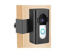 Security Shield for Your Smart Home: Anti-Theft Video Doorbell Mount, Adjustable Mounting Bracket for Inward Swinging Doors, Black