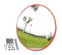 Security Traffic Curved Mirror with Adjustable Wall Bracket,Wide Angle for Driveway,Warehouse and Garage Safety or Store