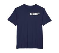 Security, Vigilante de Seguridad Camiseta, Hombre Tallas Grandes, Azul Marino, 4X Alto