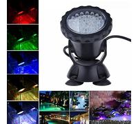 SecurityIng Luz de estanque, 36 luces LED sumergibles subacuáticas, multicolor, luz regulable para acuario, para fuente de jardín, pecera, piscina, control no incluido (paquete de 1)