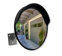 SECURITYMAN - Espejo convexo de 30,5 cm para puntos ciegos, espejo de seguridad para interiores con visión de corto alcance de hasta 6 m, irrompible y con amplio campo de visión de 90° tipo ojo de pez