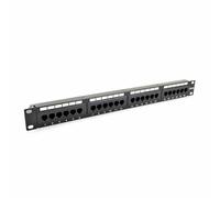 SecurityNET Panel de conexión Cat5e UTP 24-Port RJ-45 19" 1U Negro CCAS-PA5E-24UTP