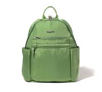 Securtex® Mochila antirrobo de viaje para vacaciones de 25,4 x 33 cm, de nailon resistente a las roturas con cremalleras con bloqueo y protección RFID, Verde (Moss), Talla única