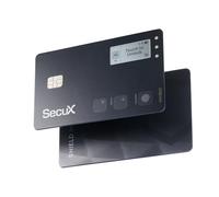 SecuX Shield Bio Crypto Hardware - Autenticación biométrica segura, tarjeta de almacenamiento en frío para NFT, Bitcoin, Ethereum, Cardano, ERC20, BEP20 y más