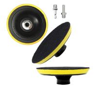 Secwell 3 Piezas 100mm Plato con Gancho y Bucle M14 Disco de Lijado 4'' Placa Trasera de Pulidora para Amoladora Angular/Taladro