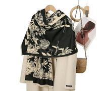 SECWL Bufanda de Cachemira de Invierno de Lujo para Mujer, diseño cálido, Pashmina, Bufandas para Mujer, Chal para Mujer, Bufanda Gruesa Tipo Fular