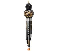 Seda De Calabaza De Ébano C Bemol B Tecla Rendimiento Tipo Cucurbitáceas Seda Adulto Principiante Instrumento Musical Flauta De Cucurbitáceas Duradero Y Hermoso (Color : negro)