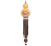 Seda De Calabaza De Instrumento Musical De Flauta Duradera Tipo De Juego De Práctica De Seda De Cucurbitáceas Flauta Cucurbitácea En Si Bemol CGFD Seda Calabaza Siete Agujeros (Color : Brown_G-key)