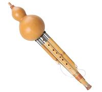 Seda De Calabaza De Nueve Agujeros De Amplia Gama C/B-bemol/F/G/instrumento De Seda De Cucurbitáceas Seda De Cucurbitáceas Para El Estudio Y Examen De Los Niños. (Color : Wood_B flat)
