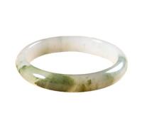Seda Dorada Natural Jade Semilla de Hielo Green White Bangle 58-62 mm Fengshui Fashion Jade Bracelet para