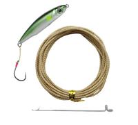 Sedal con núcleo hueco 54,4/113,4 kg casquillo Jig de polietileno para la | Hilo de lanzamiento con alma hueca en agua/salada apto para papá, mujeres, hombres, chico, hombre, marido, arroyo, S