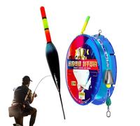 Sedal de pesca automático Bobber preatado con luz automática, listo para usar, línea de pesca de día y noche, para adultos, profesionales, principiantes, aficionados, presas