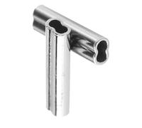 Sedal de Pesca Mangas Guía de Alambre Conectores de Tubo de Cobre de Alta Resistencia 100 Piezas para Aparejos de Pesca Mono y Líder de Alambre Plata 6 Tamaños (1,0mm*10mm)
